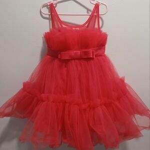Pink tulle dress